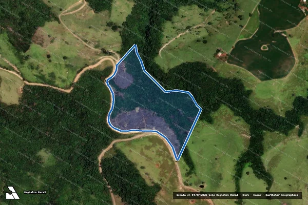 Imagem de satélite de FAZENDA MATARAZO - PARCELA 01 em Telêmaco Borba - PR