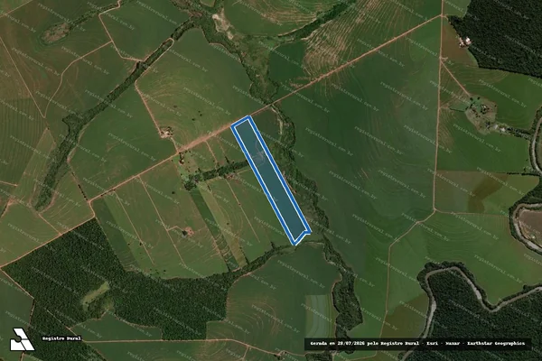 Imagem de satélite de Lotes nºs 197-T, da subdivisão do lote nº 197 e Lote ?A?, subdivisão do lote Q,R,S, estes da subdivisão do lote nº 197, da Gleba - Parte 1 em Alto Piquiri - PR