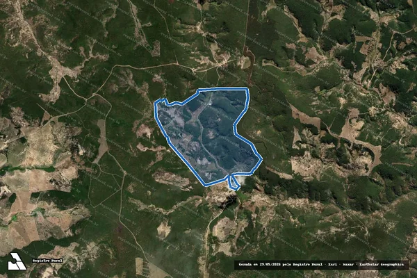 Imagem de satélite de FAZENDA OLHO D AGUA - Parte 1 em Monte Formoso - MG