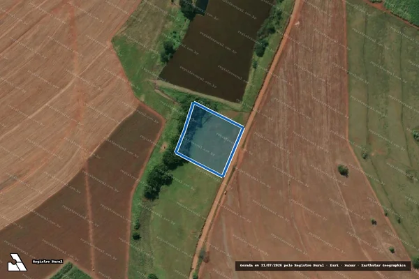 Imagem de satélite de Fazenda Bom Jesus - Gleba B em Ourinhos - SP