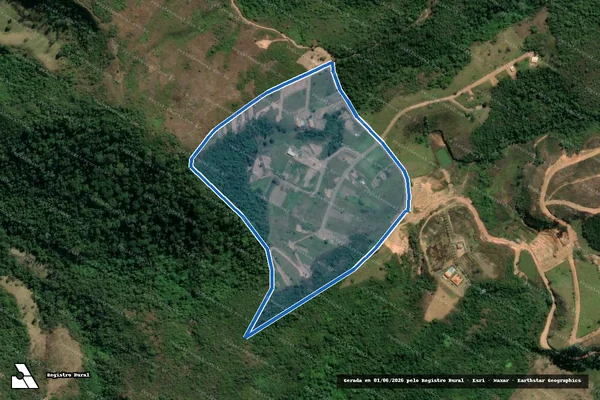 Imagem de satélite de SITIO CEARA - Parte 1 em Belmiro Braga - MG