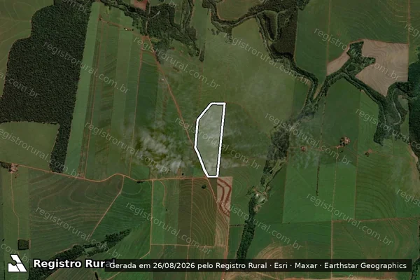 Imagem de satélite de Parte A, B e C - Parte B em Goioerê - PR