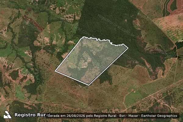 Imagem de satélite de Fazenda Pedra D Água - . em São José do Povo - MT