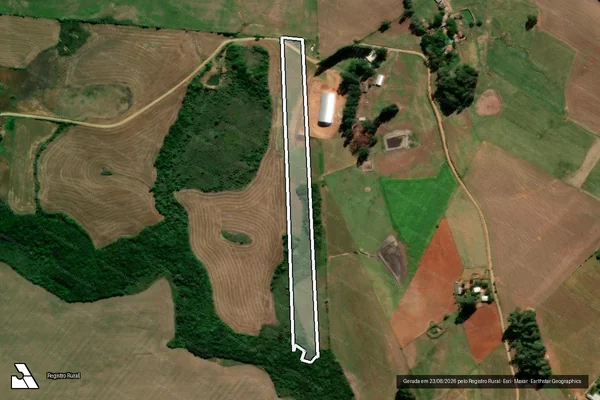 Imagem de satélite de Imóvel rural sem denominação - Gleba Legal em Cruz Alta - RS