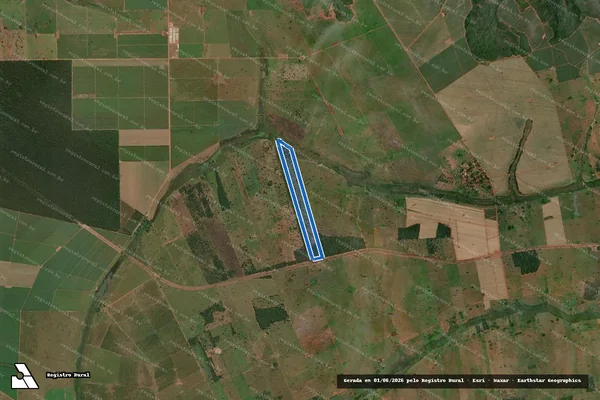 Imagem de satélite de ESTÂNCIA SÃO MATHEUS - 001 em Carneirinho - MG