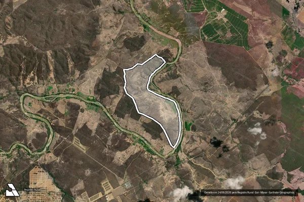 Imagem de satélite de FAZENDA MUQUÉM-QUATI - Parcela 1 em Araçuaí - MG
