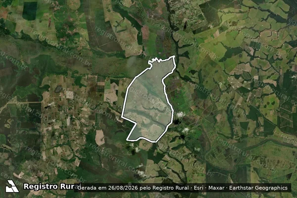 Imagem de satélite de Fazenda Pombo Roxo I - Gleba 01 em Prado - BA