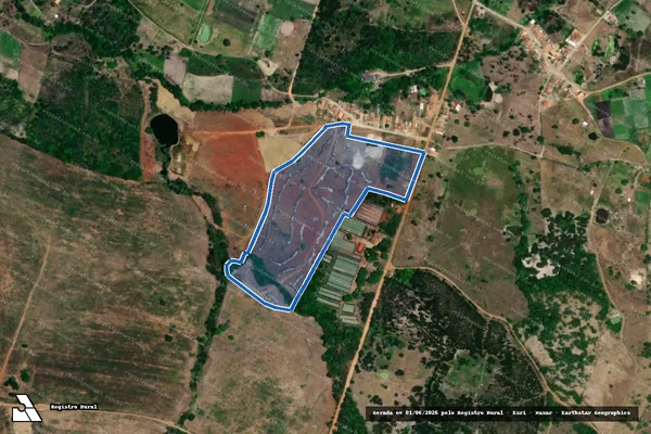 Imagem de satélite de SITIO CAJAIBA - SITIO CAJAIBA em Itabaiana - SE