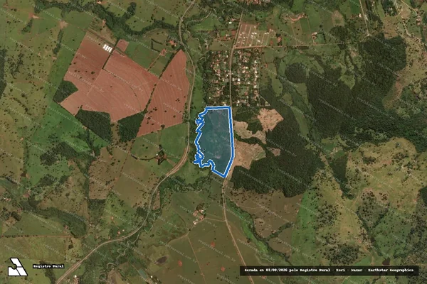 Imagem de satélite de Fazenda Uirapuru - Parcela 2 em Nova Veneza - GO