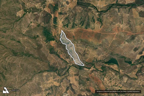 Imagem de satélite de Parte nº 01, Faz. São Bartolomeu, Den. Faz. Barreiros - Parte nº 01, Faz. São Bartolomeu, Den. Faz. Barreiros em Alto Paraíso de Goiás - GO