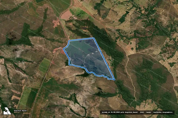 Imagem de satélite de Fazenda Mato de Santo Antônio - GLEBA 02 em Santo Antônio do Descoberto - GO