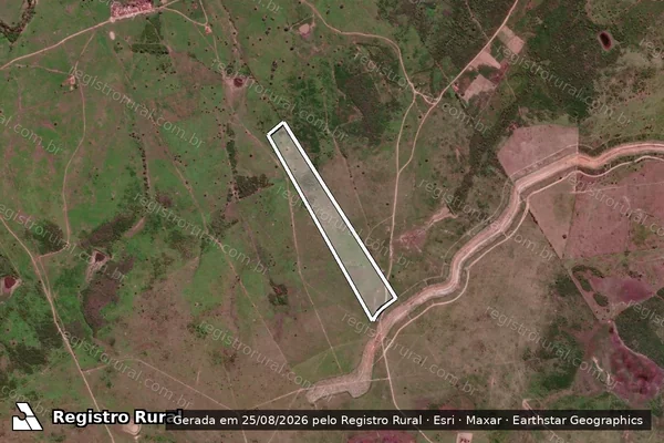Imagem de satélite de Fazenda Ipueira Cercada - PARCELA 05 em São José dos Ramos - PB