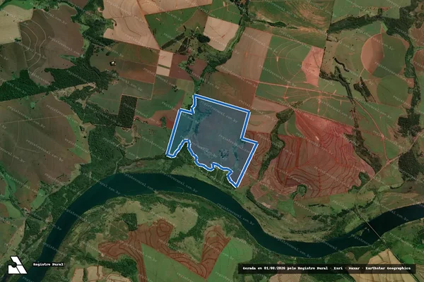 Imagem de satélite de Fazenda São Sebastião em Regente Feijó - SP