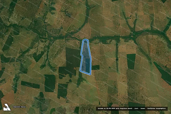 Imagem de satélite de FAZENDA SÃO MARTINS - Parte 1 em Guia Lopes da Laguna - MS