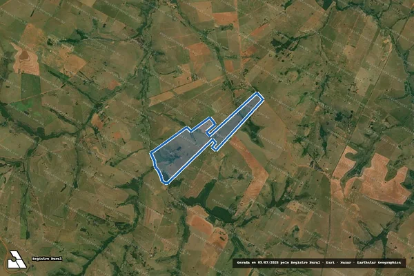 Imagem de satélite de FAZENDA SÃO LUIZ - 001 em Santo Anastácio - SP