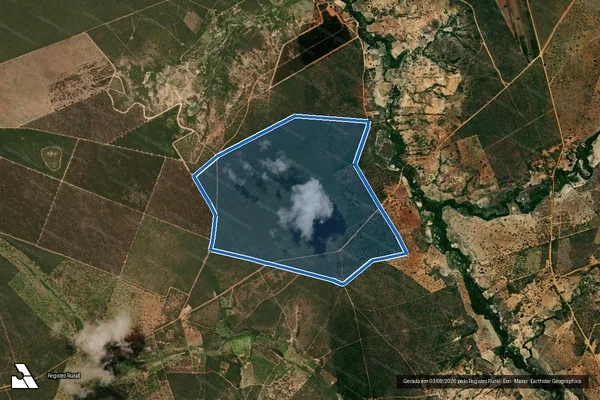 Imagem de satélite de Fazenda Santa Quitéria e Santo Antônio - Parte 1 em Grão Mogol - MG
