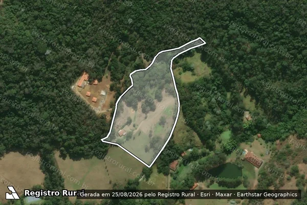 Imagem de satélite de Fazenda Sardoal - GLEBA 08 em Paty do Alferes - RJ