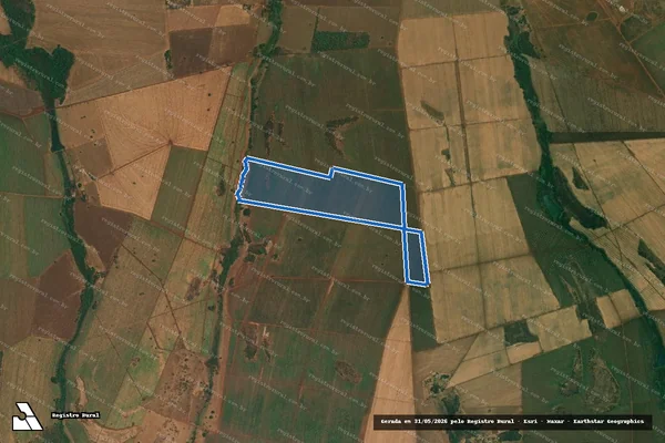 Imagem de satélite de Fazenda Campanha e Campo Grande - Parte 1 em Cachoeira Dourada - GO