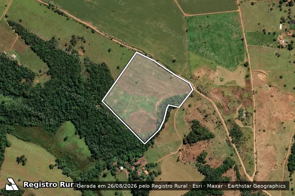 Imagem de satélite de Fazenda Alegria - Gleba 4 em Uberaba - MG