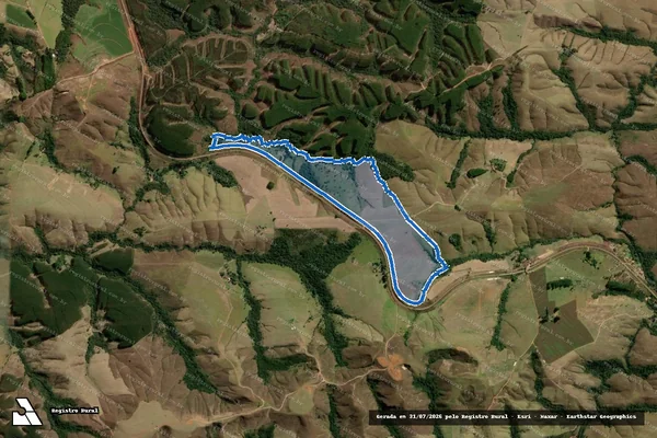 Imagem de satélite de FAZENDA BOCAINA, LUGAR DENOMINADO SERRA - Gleba A em Araxá - MG