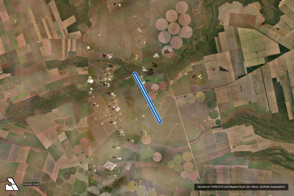 Imagem de satélite de Fazenda Mandaguari I - Parte 1 em Riachão das Neves - BA