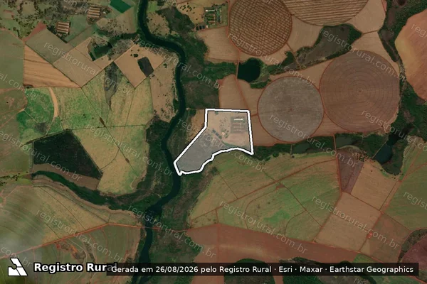 Imagem de satélite de Granja Orlando III - PARTE 1 em Turvelândia - GO
