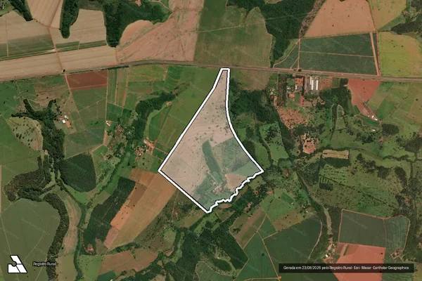 Imagem de satélite de FAZENDA BADAJÓS - Única em Uberaba - MG
