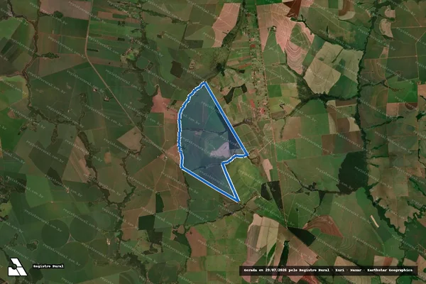 Imagem de satélite de Fazenda Pontal ? Área 01 - Parte 1 em Juti - MS