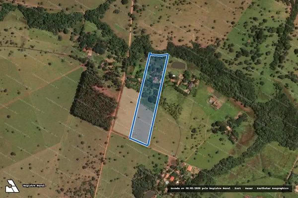 Imagem de satélite de CHÁCARA MANACIAL em Aragoiânia - GO