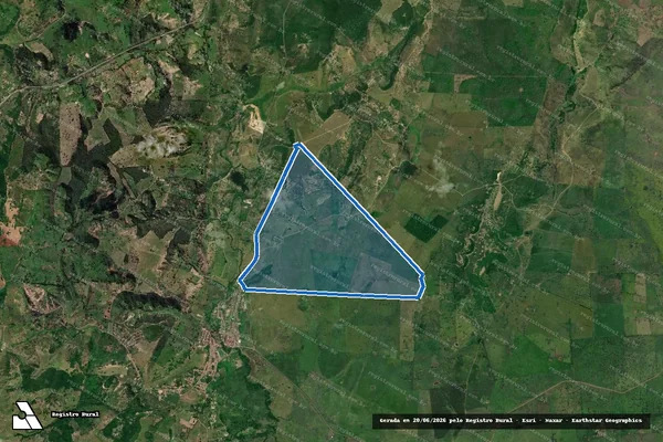 Imagem de satélite de FAZENDA CAÇADA - FAZENDA CAÇADA ? GLEBA A em Teodoro Sampaio - BA