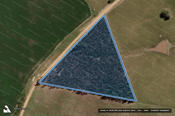 Imagem de satélite de FAZENDA NOGUEIRA - REFLORESTAMENTO em Bagé - RS