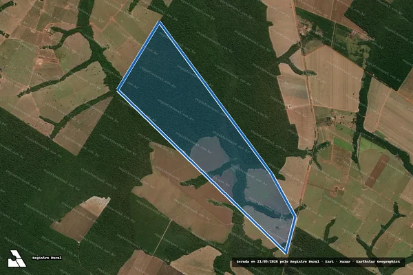 Imagem de satélite de FAZENDA GUARANI II em Cláudia - MT