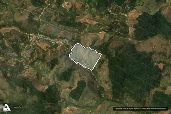 Imagem de satélite de MATA VACA - Parcela 1 em Guaçuí - ES