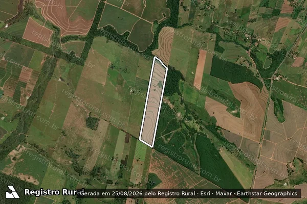 Imagem de satélite de Sítio Bom Retiro - Parte 1 em Osvaldo Cruz - SP
