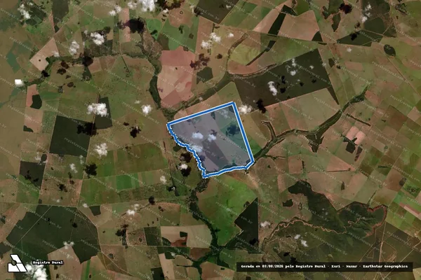 Imagem de satélite de Fazenda Luzinha - Gleba 04 em Camapuã - MS