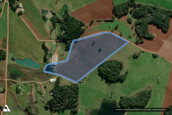 Imagem de satélite de PE Jaboticabal - Lote 04 - Lote 04 em Lagoa Vermelha - RS