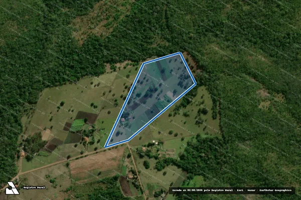 Imagem de satélite de Projeto de Assentamento Santa Mônica - Lote 150 FETAGRI em Terenos - MS