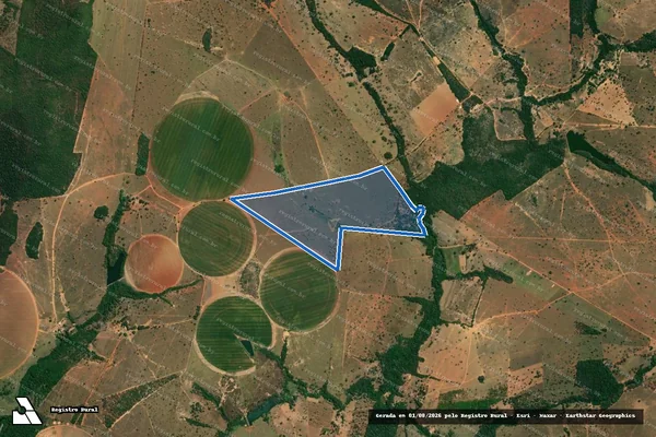 Imagem de satélite de Fazenda Lagoa Redonda - Gleba "B" em Paracatu - MG
