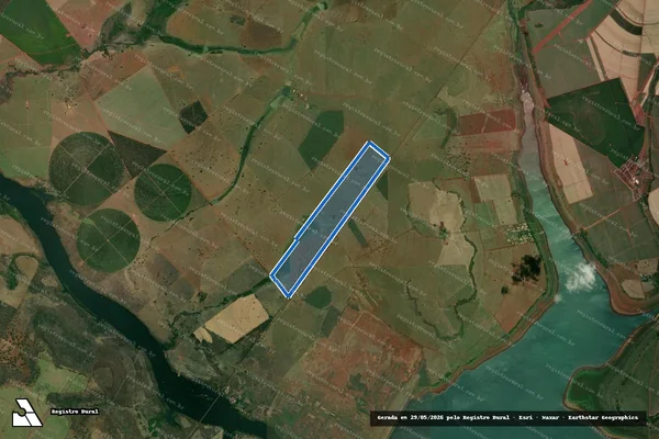 Imagem de satélite de FAZENDA ÁGUA VERMELHA "SENZALA" - 16.549 em Iturama - MG