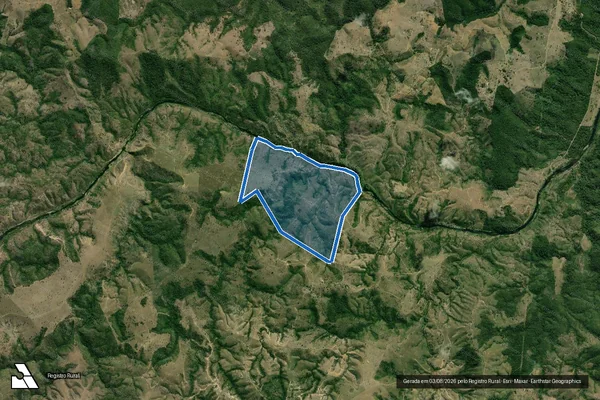 Imagem de satélite de FAZENDA SÃO ROQUE - Gleba A em Potiraguá - BA