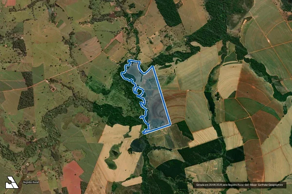 Imagem de satélite de Fazenda São João - Parte 5 em Itapuranga - GO