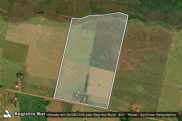 Imagem de satélite de P. A. SÃO SEBASTIÃO - LOTE 04 em Ivinhema - MS