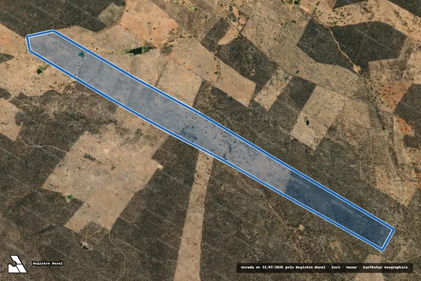 Imagem de satélite de CHAPADA DO MULUNGU - DATA MULUNGU em Betânia do Piauí - PI