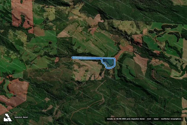 Imagem de satélite de RINCÃO DO BICHO e CAMBE GUASSU - em Goioxim - PR