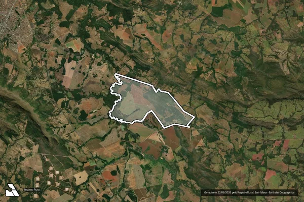 Imagem de satélite de FAZENDA CURRALINHO - PARTE 1 em Jaraguá - GO