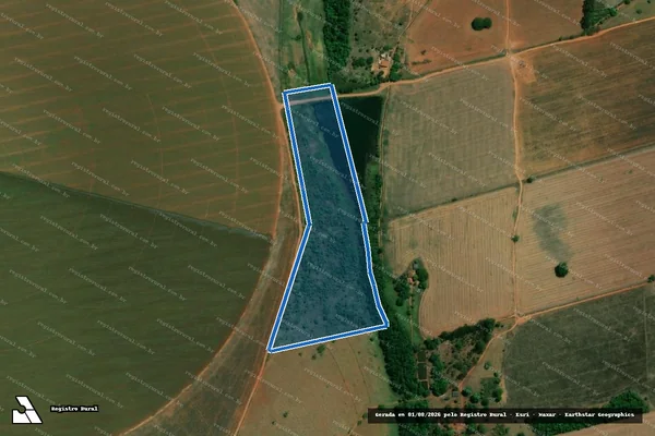 Imagem de satélite de FAZENDA TRÊS BARRAS E VINAGRE - 001 em Morrinhos - GO