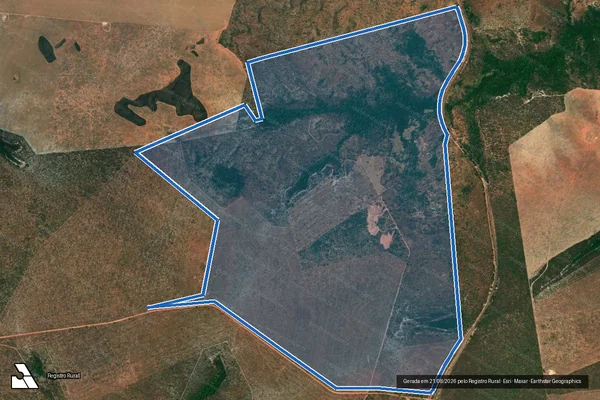 Imagem de satélite de Fazenda Estancia Cordoba - Única em Tupiratins - TO