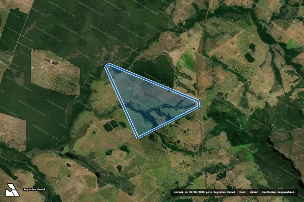 Imagem de satélite de FAZENDA MONTE CASTELO em Pontes e Lacerda - MT