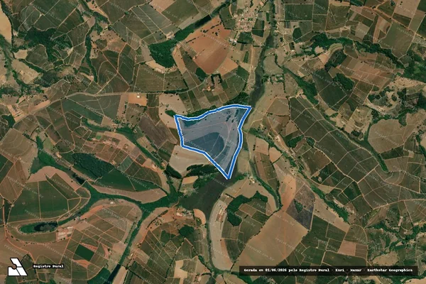 Imagem de satélite de FAZENDA PORTEIRA DE TÁBUA - Parcela 1 em Coqueiral - MG