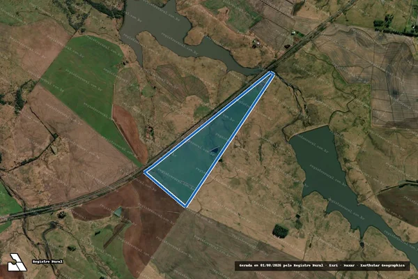 Imagem de satélite de FAZENDA IBIROCAI MIRIM - PARCELA 2 em Alegrete - RS